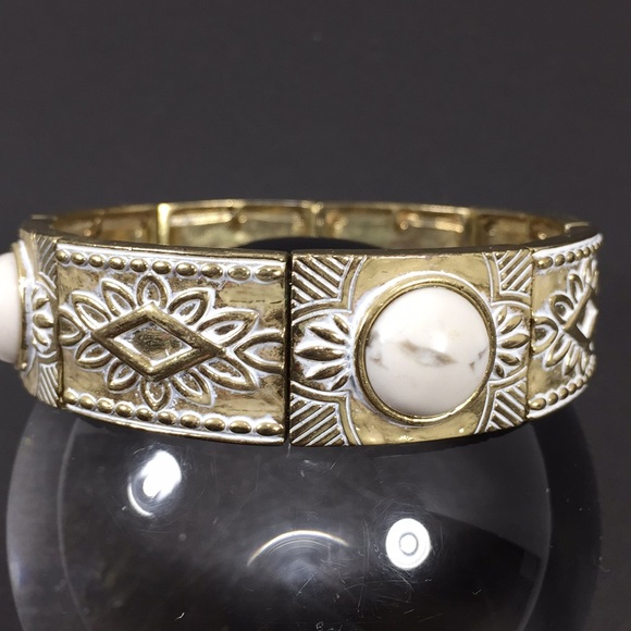 Silpada stretch bracelet gold tone - Picture 4 of 4